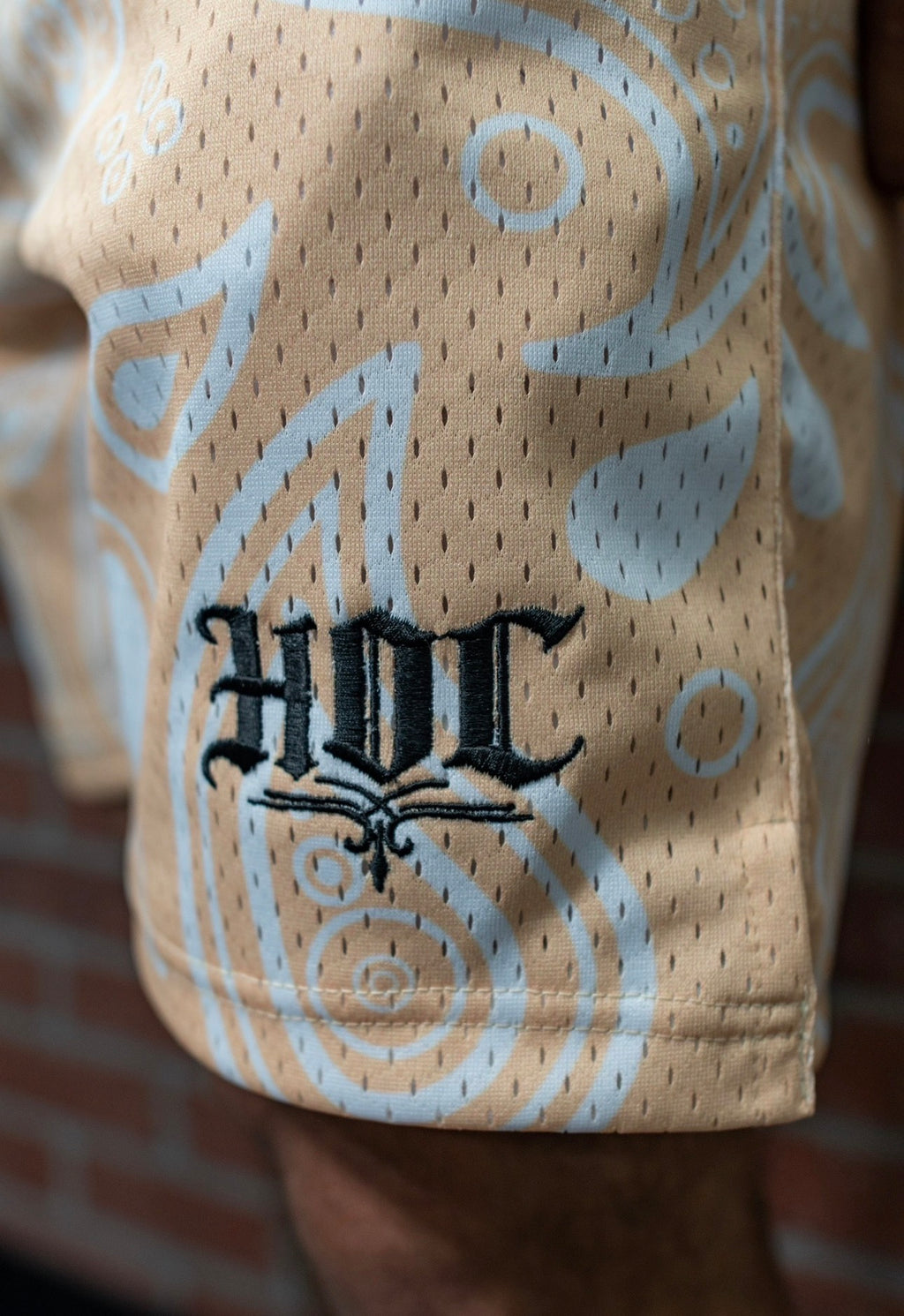 Peach Paisley HOC Shorts
